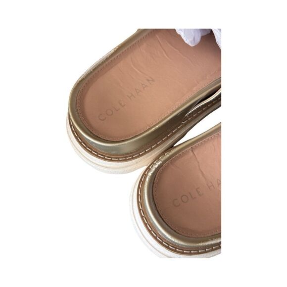 Cole Haan Fraya Slide Soft Gold Leather. 9B - Picture 5 of 12